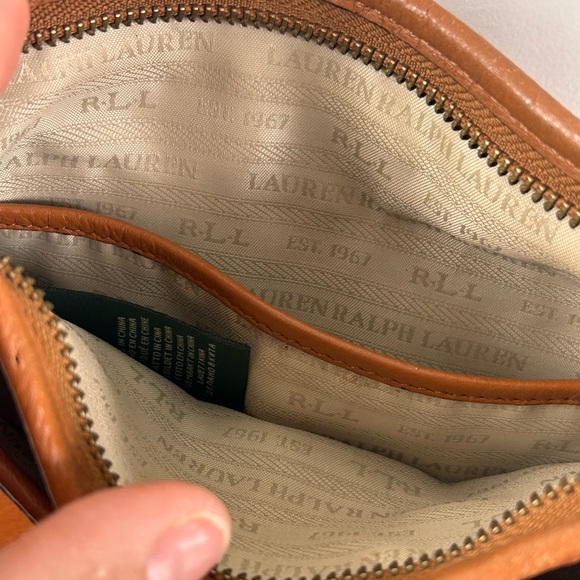 Lauren Ralph Lauren brown leather crossbody bag - Picture 7 of 10